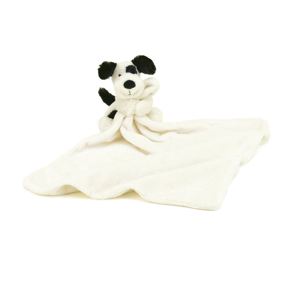 Jellycat Bashful Cream and Black Puppy Soother